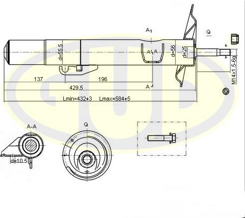 G.U.D. GSA335906 - Coupelle de suspension cwaw.fr