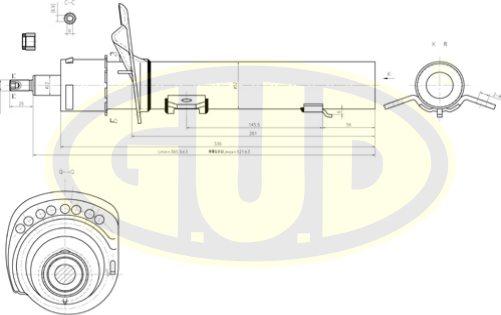 G.U.D. GSA335922 - Amortisseur cwaw.fr