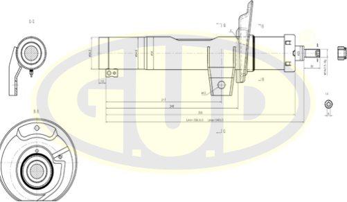 G.U.D. GSA335808 - Amortisseur cwaw.fr