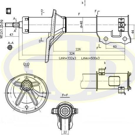 G.U.D. GSA333366 - Amortisseur cwaw.fr