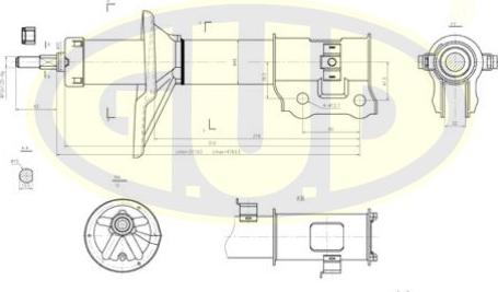 G.U.D. GSA333304 - Amortisseur cwaw.fr