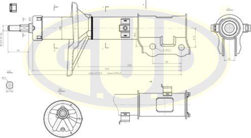 G.U.D. GSA333305 - Amortisseur cwaw.fr