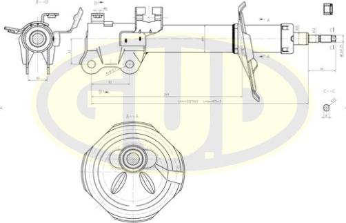 G.U.D. GSA333310 - Coupelle de suspension cwaw.fr