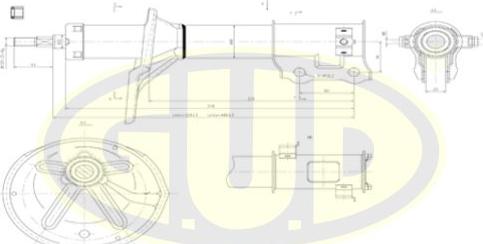 G.U.D. GSA333205 - Amortisseur cwaw.fr