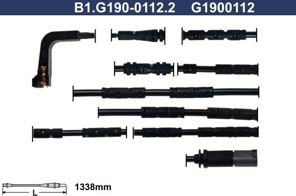 Galfer B1.G190-0112.2 - Contact d'avertissement, usure des plaquettes de frein cwaw.fr