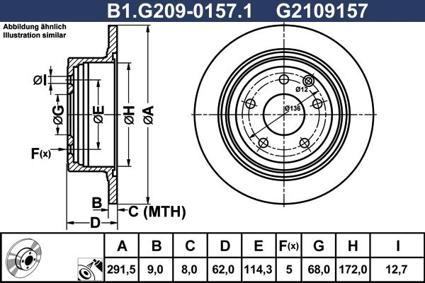 Galfer B1.G209-0157.1 - Disque de frein cwaw.fr