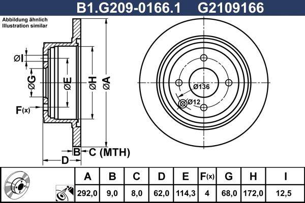 Galfer B1.G209-0166.1 - Disque de frein cwaw.fr