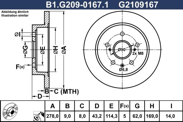 Galfer B1.G209-0167.1 - Disque de frein cwaw.fr