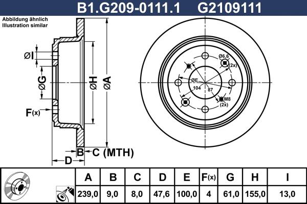 Galfer B1.G209-0111.1 - Disque de frein cwaw.fr