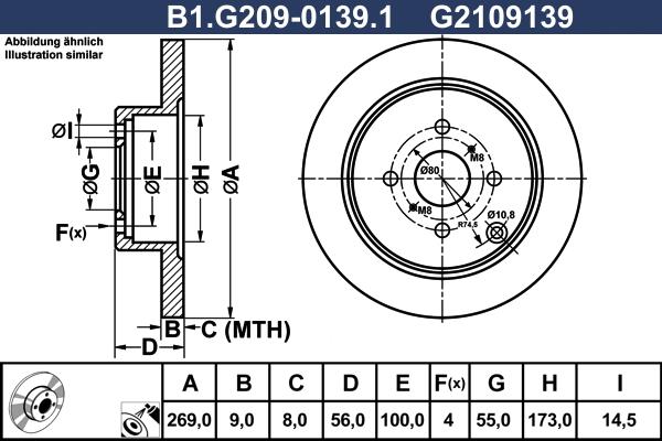 Galfer B1.G209-0139.1 - Disque de frein cwaw.fr