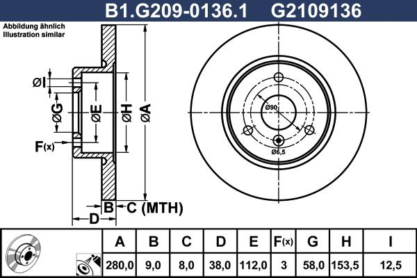 Galfer B1.G209-0136.1 - Disque de frein cwaw.fr