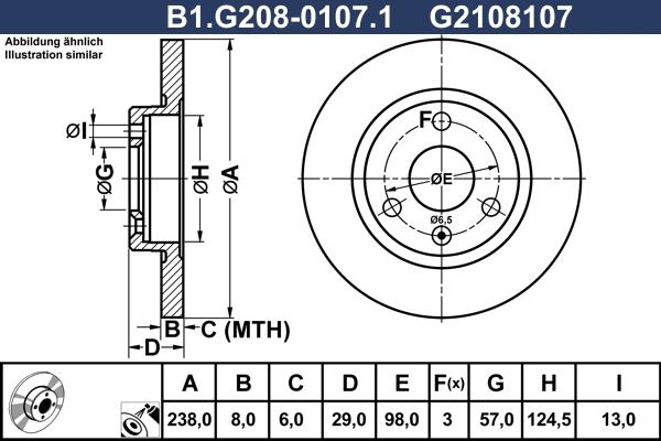 Galfer B1.G208-0107.1 - Disque de frein cwaw.fr