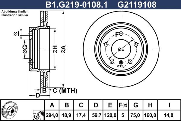 Galfer B1.G219-0108.1 - Disque de frein cwaw.fr