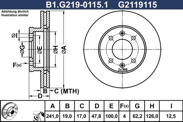 Galfer B1.G219-0115.1 - Disque de frein cwaw.fr