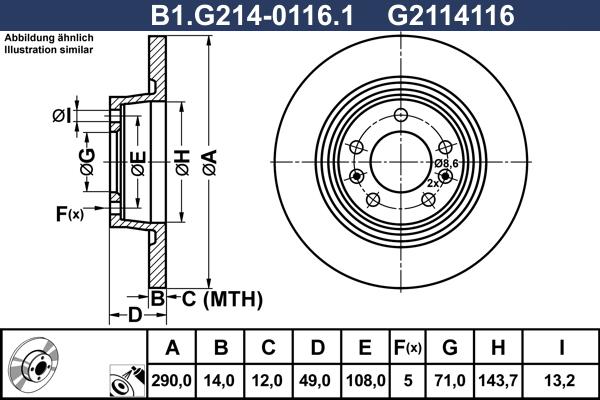 Galfer B1.G214-0116.1 - Disque de frein cwaw.fr