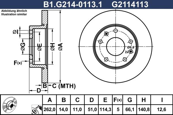 Galfer B1.G214-0113.1 - Disque de frein cwaw.fr