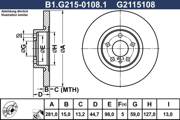 Galfer B1.G215-0108.1 - Disque de frein cwaw.fr