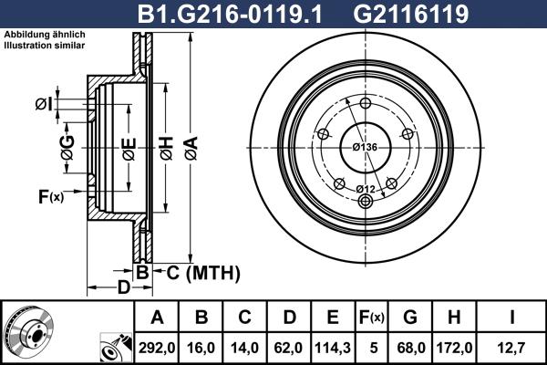 Galfer B1.G216-0119.1 - Disque de frein cwaw.fr