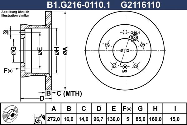 Galfer B1.G216-0110.1 - Disque de frein cwaw.fr