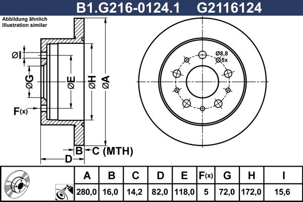 Galfer B1.G216-0124.1 - Disque de frein cwaw.fr