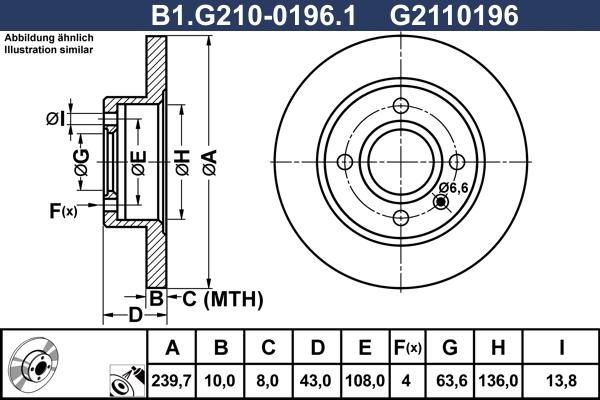 Galfer B1.G210-0196.1 - Disque de frein cwaw.fr