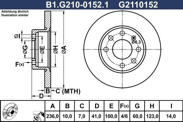 Galfer B1.G210-0152.1 - Disque de frein cwaw.fr