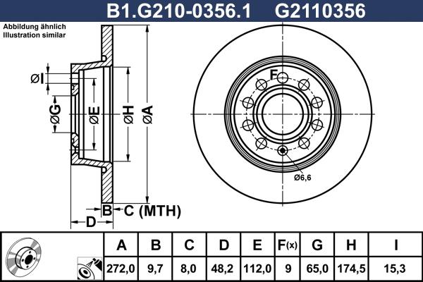 Galfer B1.G210-0356.1 - Disque de frein cwaw.fr