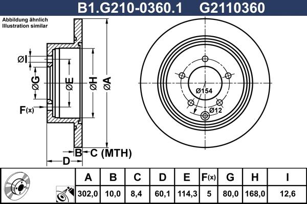 Galfer B1.G210-0360.1 - Disque de frein cwaw.fr