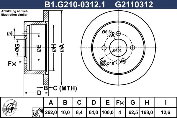 Galfer B1.G210-0312.1 - Disque de frein cwaw.fr