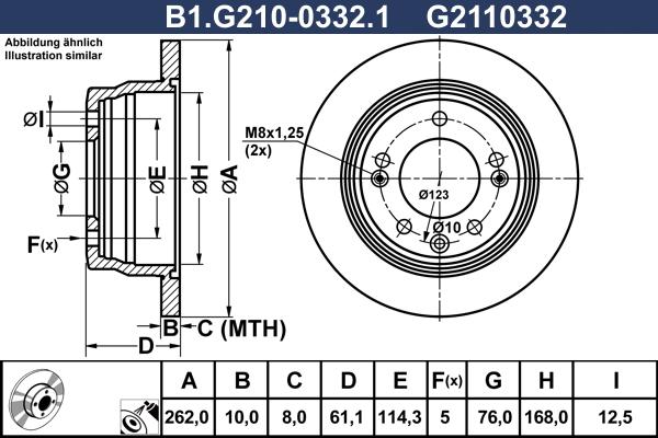 Galfer B1.G210-0332.1 - Disque de frein cwaw.fr