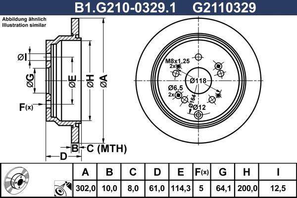 Galfer B1.G210-0329.1 - Disque de frein cwaw.fr