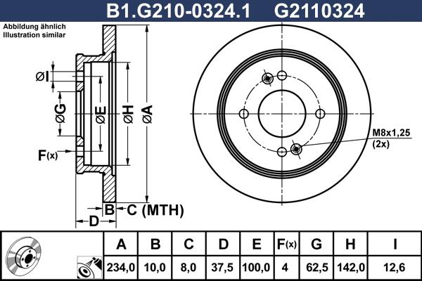 Galfer B1.G210-0324.1 - Disque de frein cwaw.fr