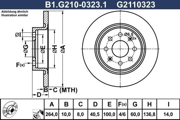 Galfer B1.G210-0323.1 - Disque de frein cwaw.fr