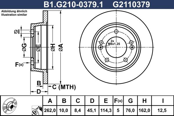 Galfer B1.G210-0379.1 - Disque de frein cwaw.fr