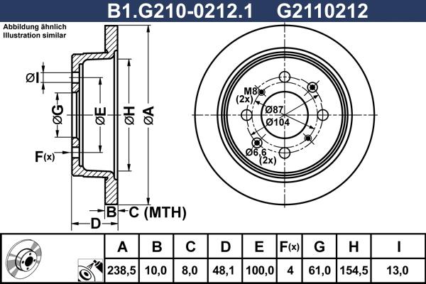 Galfer B1.G210-0212.1 - Disque de frein cwaw.fr