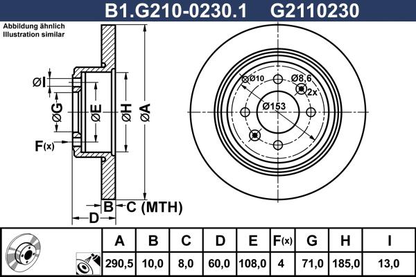 Galfer B1.G210-0230.1 - Disque de frein cwaw.fr