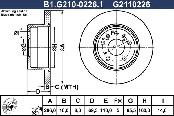 Galfer B1.G210-0226.1 - Disque de frein cwaw.fr