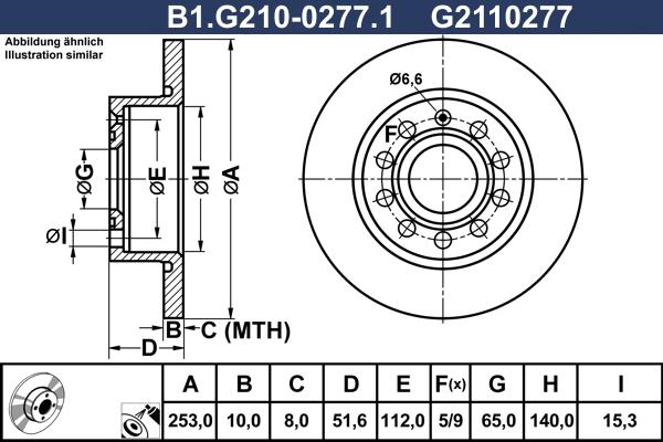 Galfer B1.G210-0277.1 - Disque de frein cwaw.fr