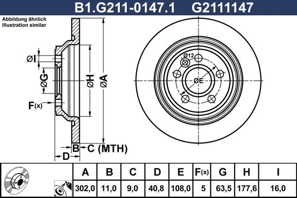 Galfer B1.G211-0147.1 - Disque de frein cwaw.fr