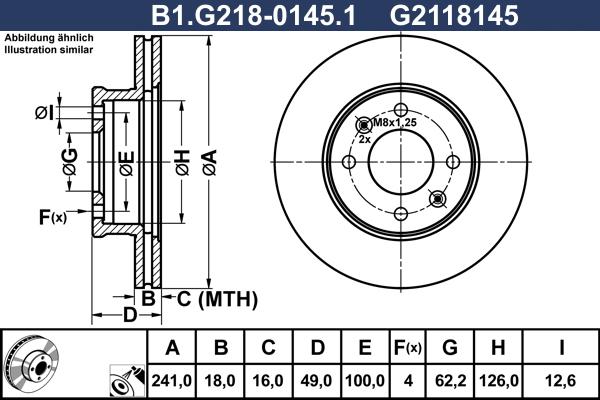 Galfer B1.G218-0145.1 - Disque de frein cwaw.fr