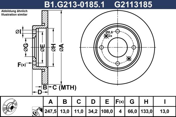 Galfer B1.G213-0185.1 - Disque de frein cwaw.fr