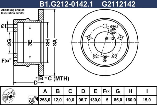 Galfer B1.G212-0142.1 - Disque de frein cwaw.fr