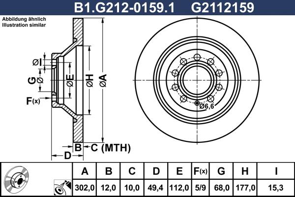 Galfer B1.G212-0159.1 - Disque de frein cwaw.fr