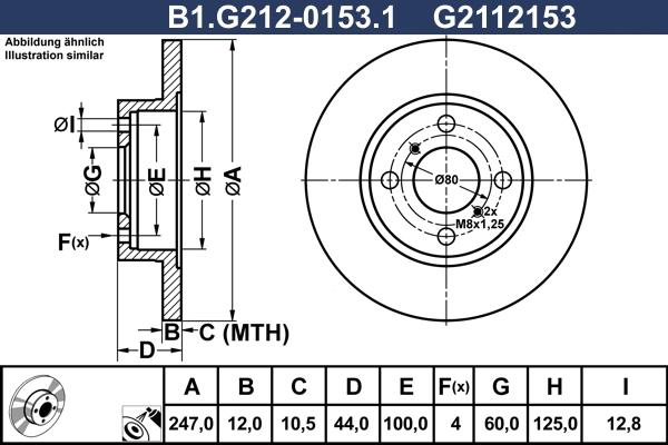 Galfer B1.G212-0153.1 - Disque de frein cwaw.fr