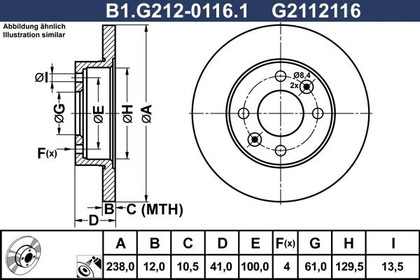 Galfer B1.G212-0116.1 - Disque de frein cwaw.fr