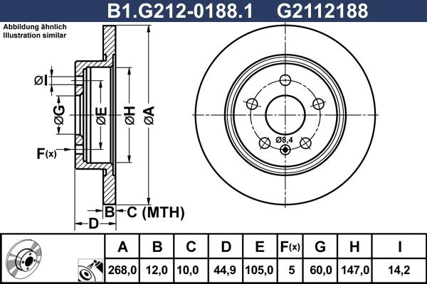 Galfer B1.G212-0188.1 - Disque de frein cwaw.fr