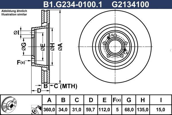 Galfer B1.G234-0100.1 - Disque de frein cwaw.fr