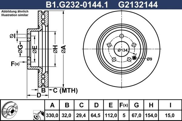 Galfer B1.G232-0144.1 - Disque de frein cwaw.fr