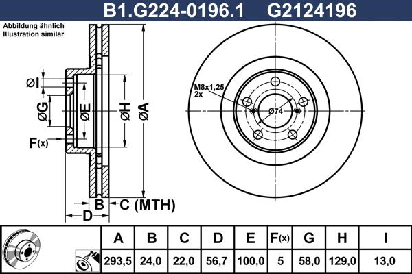 Galfer B1.G224-0196.1 - Disque de frein cwaw.fr