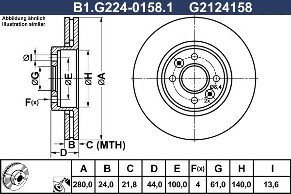 Galfer B1.G224-0158.1 - Disque de frein cwaw.fr